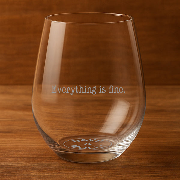 15oz Stemless Wine Glass