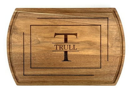 TEAK ROUNDED CORNER CUTTING BOARD