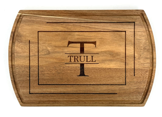 TEAK ROUNDED CORNER CUTTING BOARD