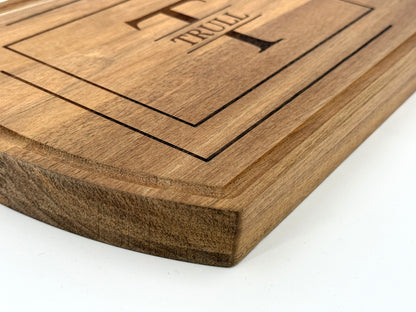 TEAK ROUNDED CORNER CUTTING BOARD