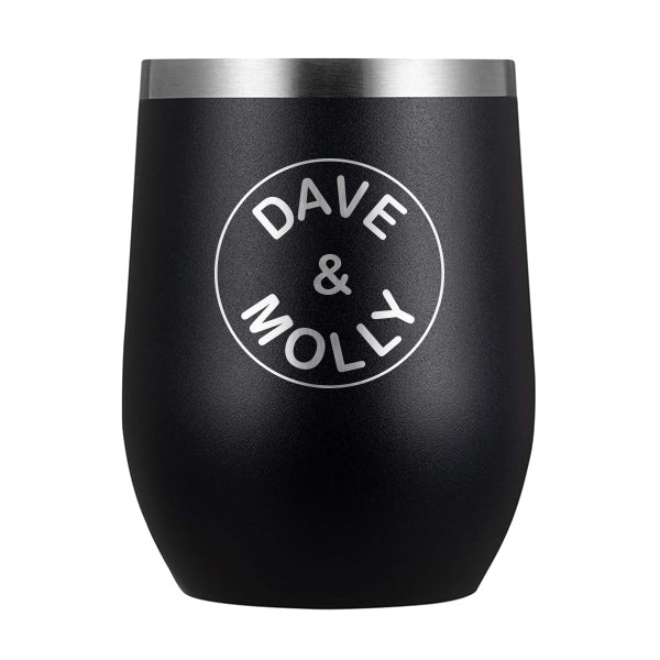 12oz Wine Tumbler with Lid