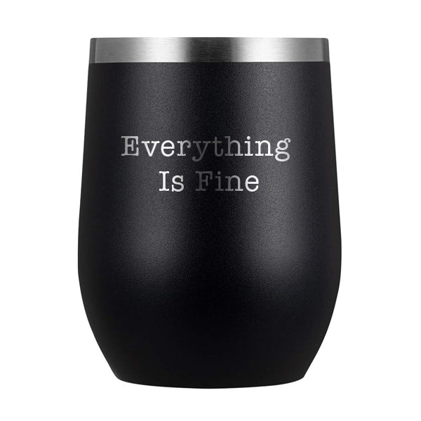 12oz Wine Tumbler with Lid