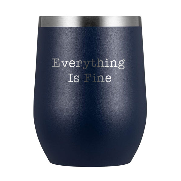 12oz Wine Tumbler with Lid