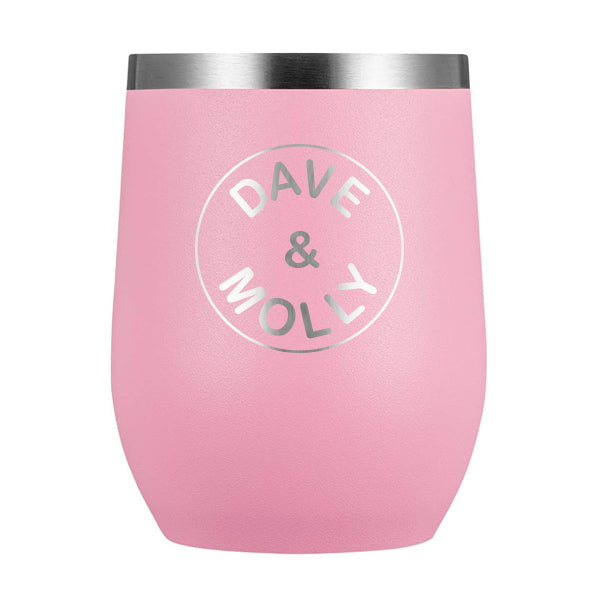 12oz Wine Tumbler with Lid